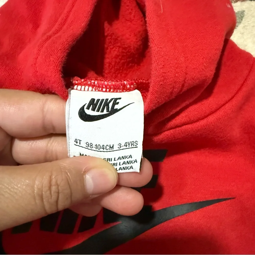 Nike Kids Red and Black Sweatshirts bundle size 4